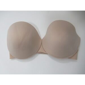 Maidenform Dreamwire Strapless Lift Bra 34D Beige Underwire sn3002